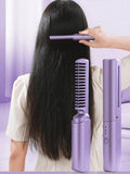 Rechargeable Mini Hair Straightener - Wireless Portable Travel Electric Comb